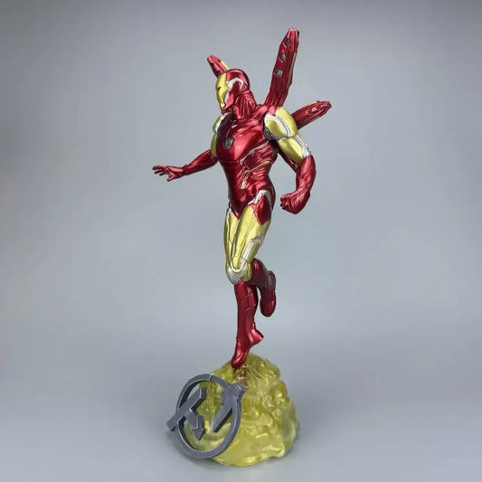 Iron Man Light-Up Statue – Marvel Red & Gold Flying Armor Figure with LED Effects