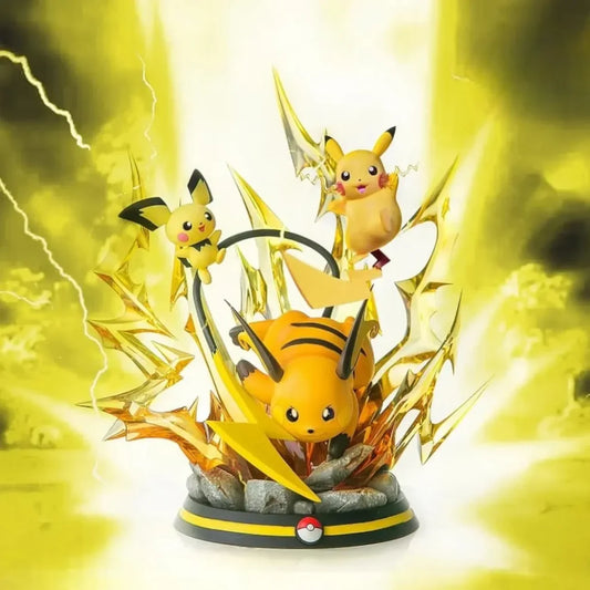 Pokémon Pikachu Evolution 45cm Statue – Large Anime Collectible Figure