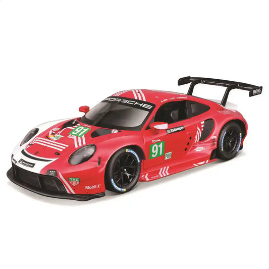 Porsche 911 RSR #91 Le Mans 2020 1:18 Scale Model Car – Red & White