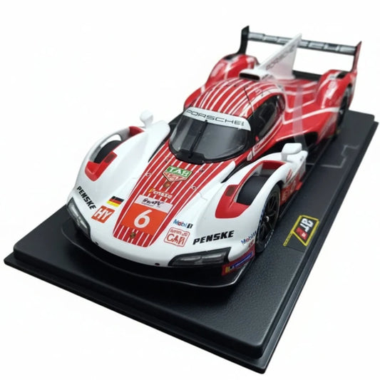 Porsche 963 #6 1:22 Scale Die-Cast Racing Model Car – Red & White