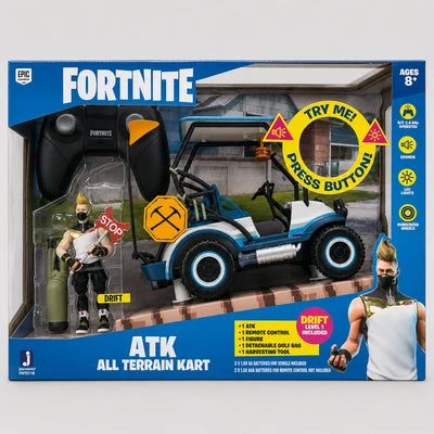 Fortnite ATK All Terrain Kart RC Vehicle with Drift 4-Inch Action Figure – Jazwares