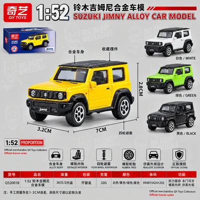 Suzuki Jimny 1:52 Die-Cast Alloy Model Car – Yellow Miniature SUV