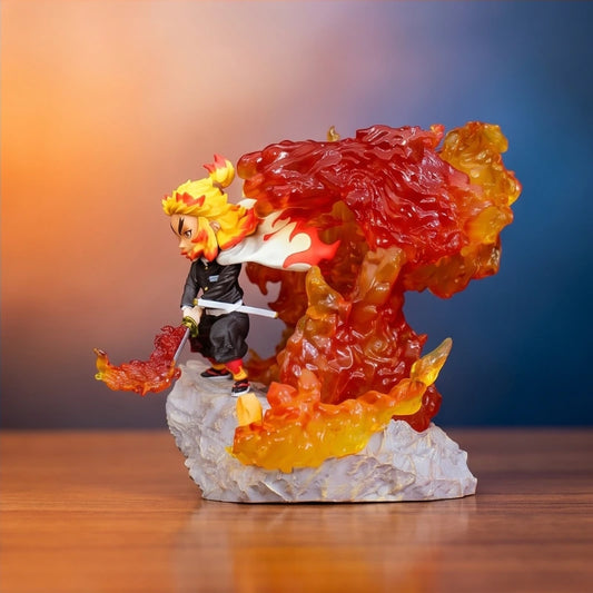 Demon Slayer Kyojuro Rengoku 14cm Statue – Flame Hashira Anime Collectible Figure