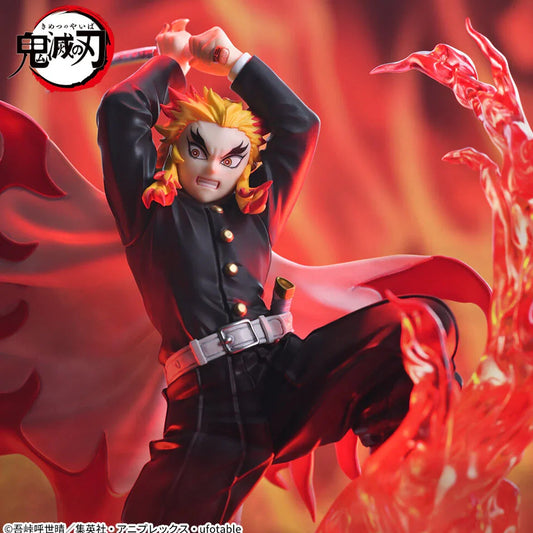 Kyojuro Rengoku Flame Hashira PVC Figure 14cm – Demon Slayer Anime Collectible Display Statue