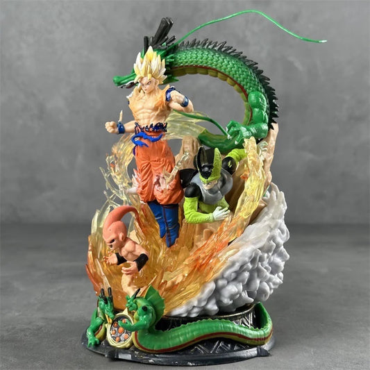 Dragon Ball Z Goku Frieza Cell Buu Shenron 18cm Diorama Statue