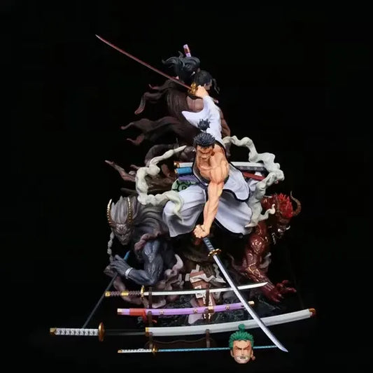 One Piece Roronoa Zoro 43cm Statue – Three Sword Style Anime Collectible Figure