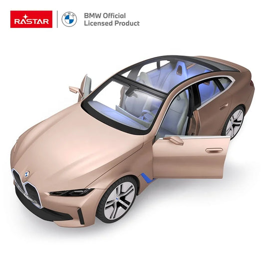 RASTAR BMW i4 Concept 1:14 RC Car – Licensed Remote Control Model in Gold