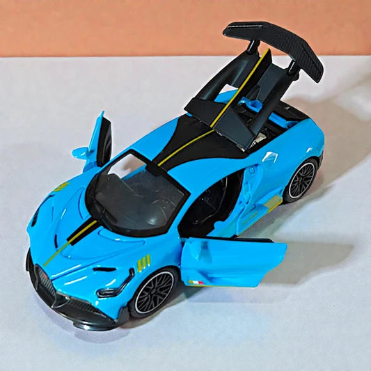 1:32 McLaren-Style Die-Cast Supercar Model – Pull-Back Car with Openable Doors