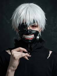 Ken Kaneki cosplay wig styling reference