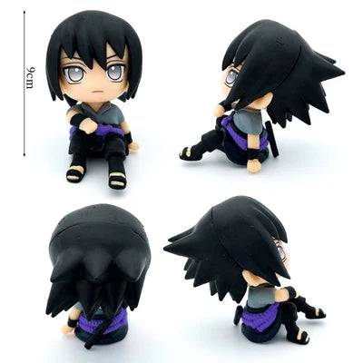 Sasuke Uchiha Chibi PVC Figure | Naruto Shippuden Mini Collectible Anime Statue