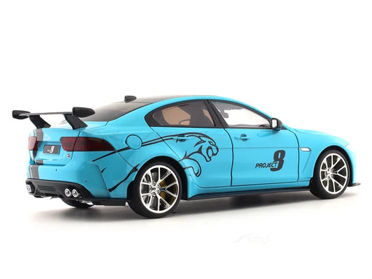 1:24 Jaguar XE SV Project 8 Die-Cast Model Car – Alloy Sports Sedan with Opening Doors & Hood