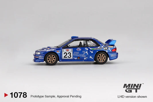 MINI GT Subaru Impreza WRC99 #5 1:64 Die-Cast – 1999 Rally Australia Winner