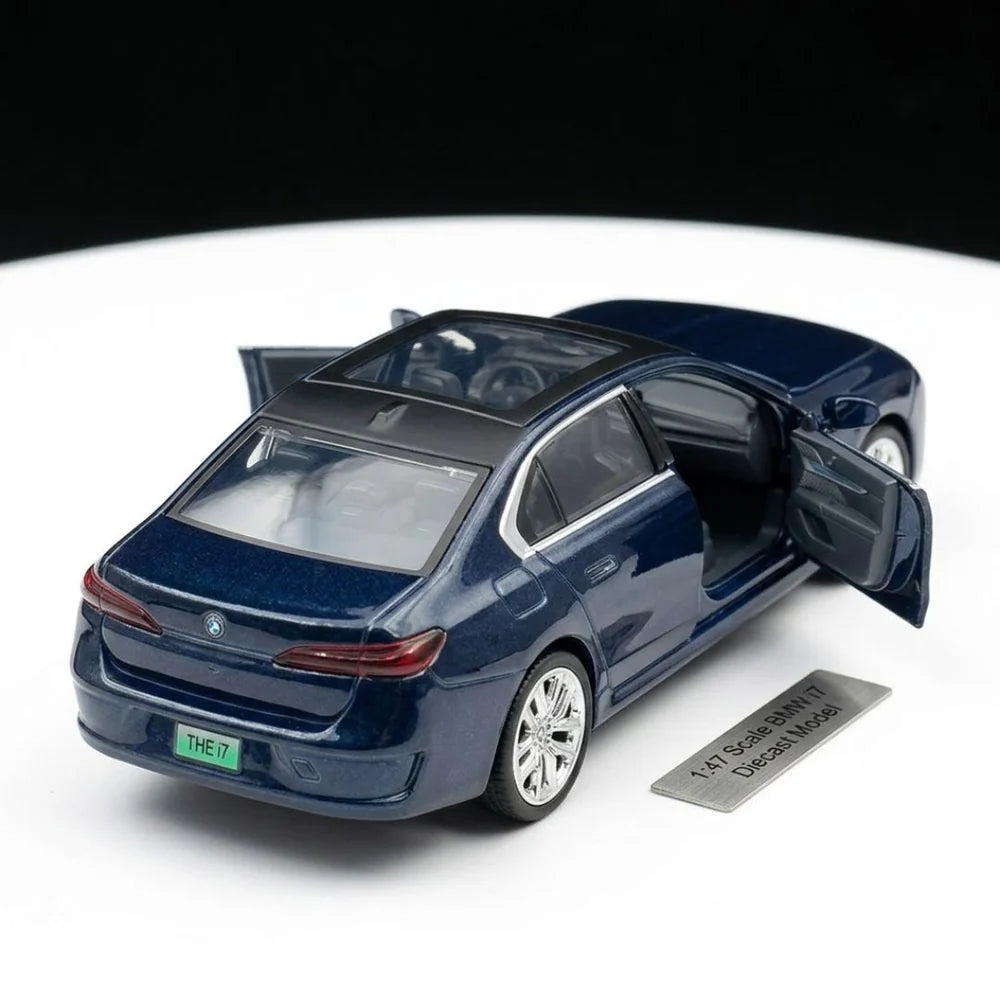 CAIPO BMW i7 1:47 Die-Cast Alloy Model Car – Dark Blue