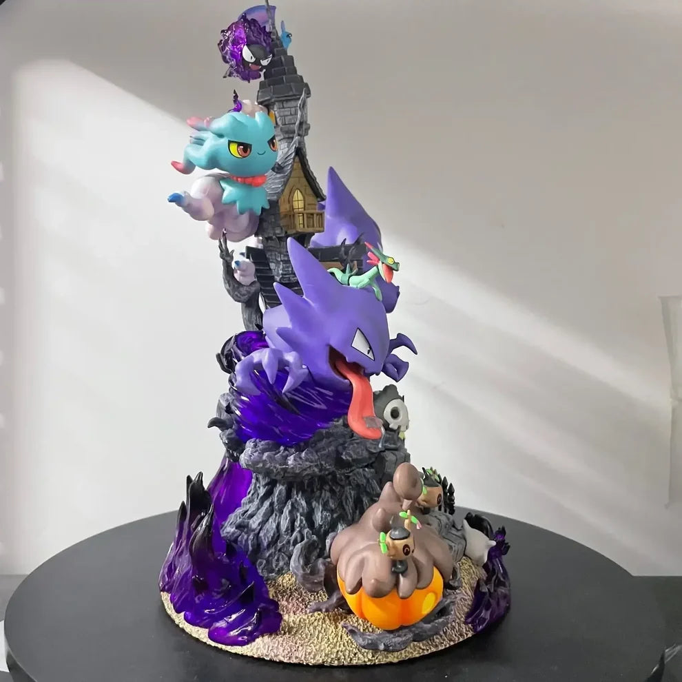 Pokémon Ghost Type Statue – Gengar Haunted House Diorama Collectible