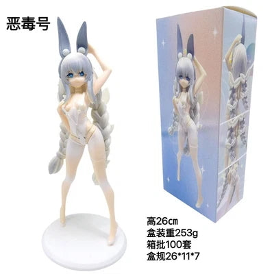 Le Malin Azur Lane Figure – 26cm Lazy White Rabbit Bunny Girl Collectible