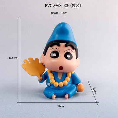 Crayon Shin-chan Monk Version PVC Figure | Shin Chan Chibi Collectible Anime Statue