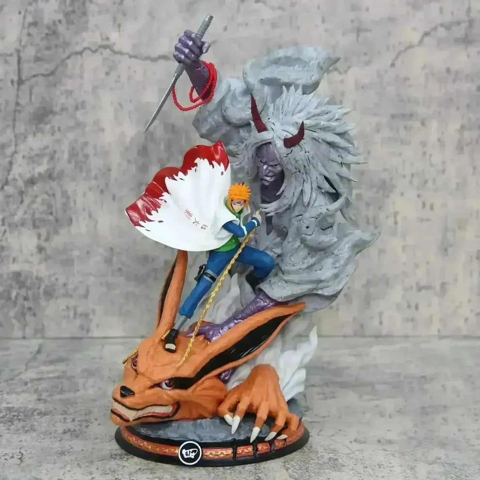 Naruto Uzumaki & Kurama 28cm PVC Figure – Naruto Shippuden Battle Diorama Collectible Statue