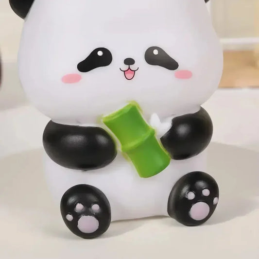 Mini Panda LED Night Lamp – Cute Kawaii Plastic Panda Light with Bamboo for Bedroom & Kids Room