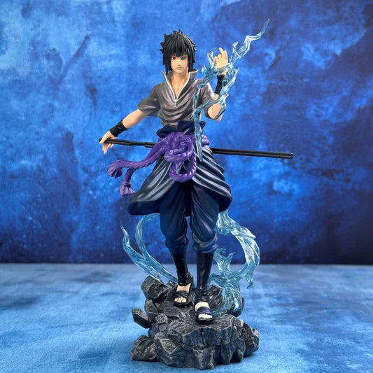 Sasuke Uchiha Chidori Effect PVC Collectible Figure – 25cm Naruto Shippuden Anime Display Statue