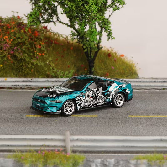 CCA WASA 2018 Ford Mustang GT 1:24 Scale Turquoise Die-Cast Model Car