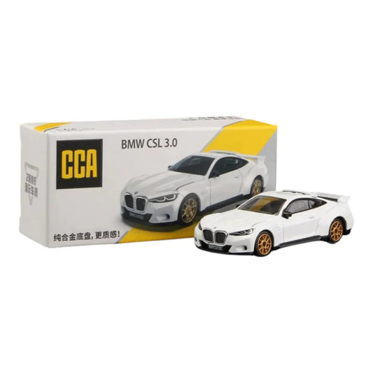 CCA BMW 3.0 CSL 1:34 Die-Cast Alloy Model Car – White #50