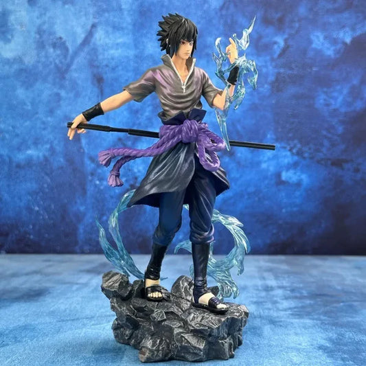 Sasuke Uchiha Chidori Effect PVC Collectible Figure – 25cm Naruto Shippuden Anime Display Statue