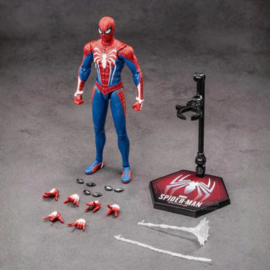 Marvel's Spider-Man PS4 Action Figure with Accessories – Deluxe PVC Collectible Display Figure with Stand