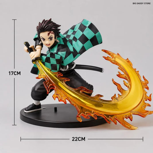 Tanjiro Kamado Hinokami Kagura Flame Effect Figure