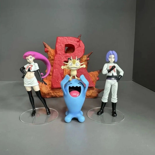 Pokémon Team Rocket Diorama – Jessie, James, Meowth & Wobbuffet Collectible
