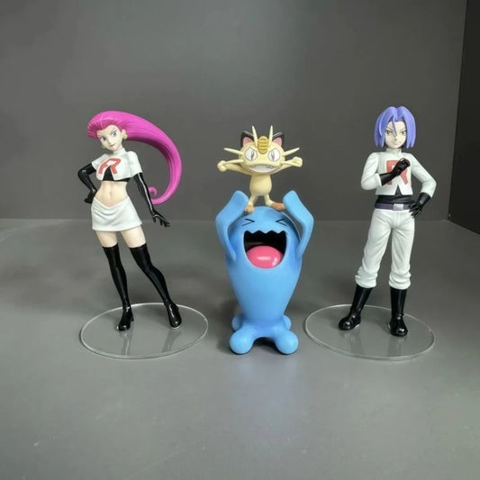 Pokémon Team Rocket Diorama – Jessie, James, Meowth & Wobbuffet Collectible