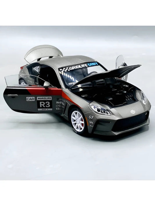 1:32 Toyota 86-Style Die-Cast Model Car – Pull-Back Sports Coupe with Openable Doors