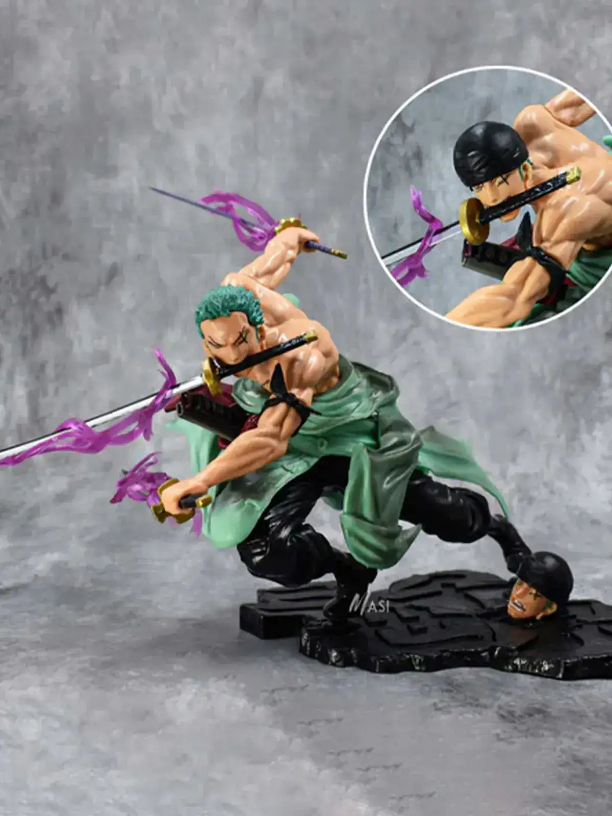 One Piece Roronoa Zoro Three-Sword Style Figure – Sanzen Sekai Battle Statue 21cm
