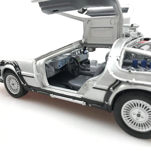 Jada Toys Back to the Future Part II DeLorean Time Machine 1:24 Die-Cast Model with Lights