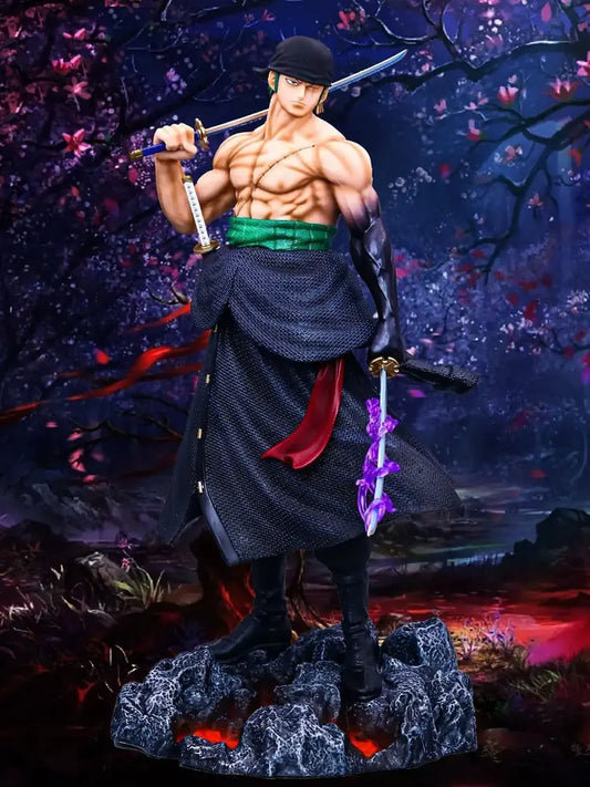 One Piece Roronoa Zoro 32cm Statue – Three-Sword Style Anime Collectible Figure