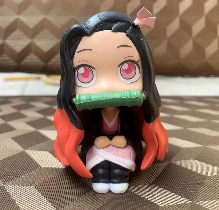 Nezuko Kamado Chibi PVC Figure | Demon Slayer Kimetsu no Yaiba Mini Collectible Anime Statue