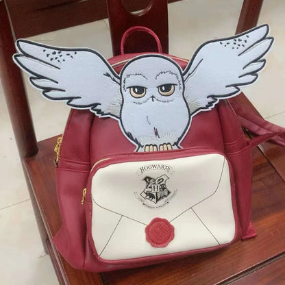 Harry Potter Hedwig Wings Backpack – Hogwarts Letter Owl School Bag