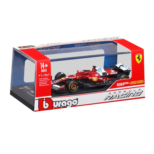 Bburago Ferrari SF-25 #16 1:64 Scale Die-Cast F1 Model Car – 2025