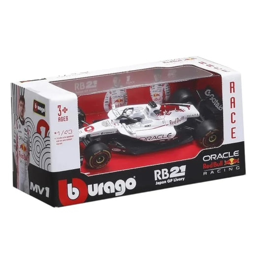 Bburago Red Bull RB21 #1 Max Verstappen Japan GP 2025 1:43 Die-Cast F1 Model