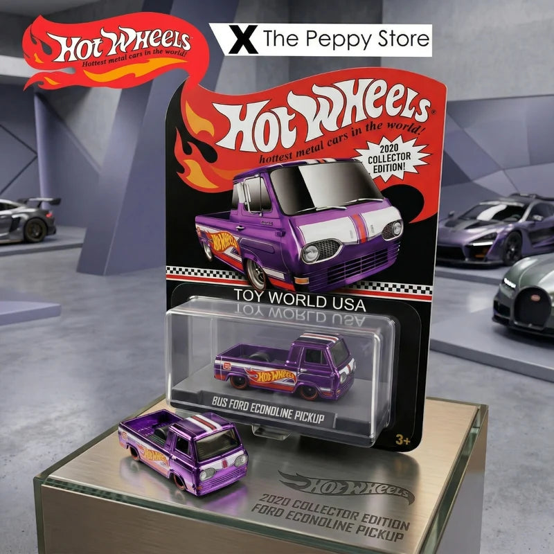 Hot Wheels ’60s Ford Econoline Pickup 1:64 Purple 2020 Collector Edition 6/6 GJJ81
