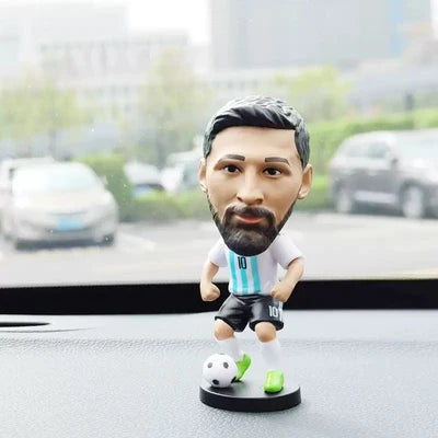 Football Player Chibi Figure – Soccer Collectible with Ball & Display Base