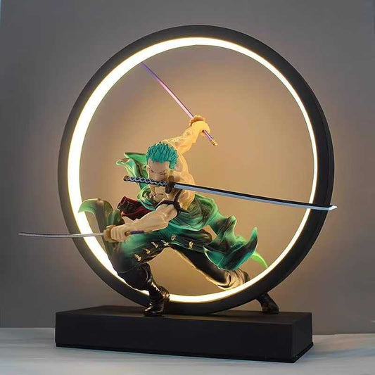 Roronoa Zoro Santoryu LED Lamp Statue