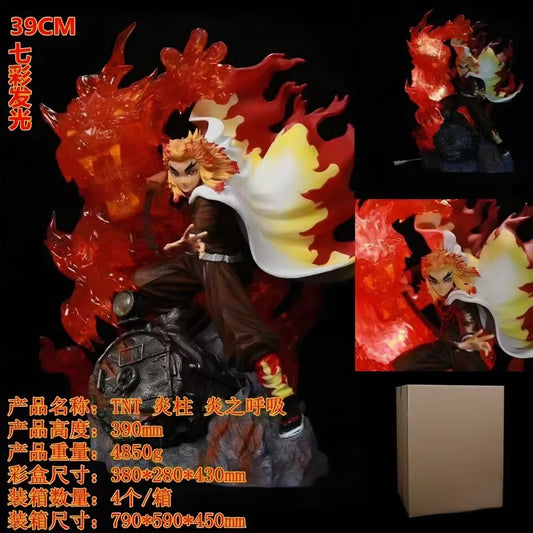Kyojuro Rengoku Flame Breathing LED Statue
