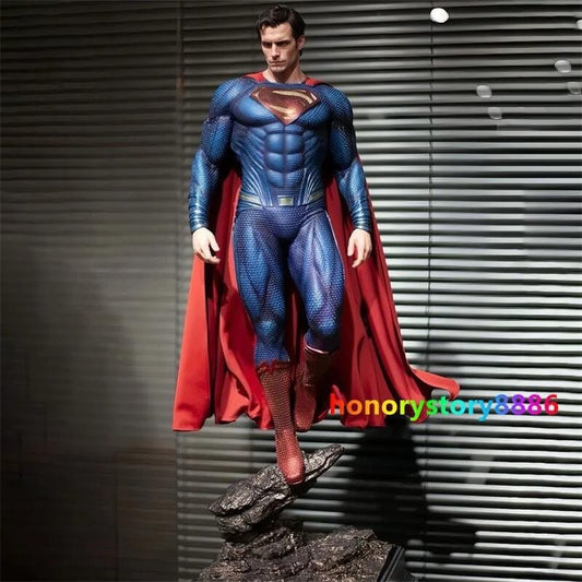 Superman Man of Steel Statue – DC Comics Clark Kent Display Figure with Red Cape