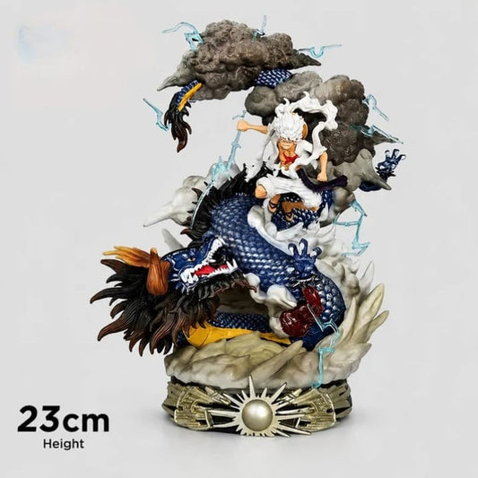 One Piece Kaido Dragon Form & Yamato Statue – 23cm Wano Country Diorama