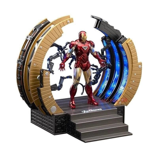 ZD Toys Iron Man Mark VI MK6 with Suit-Up Gantry – 1:10 Scale Marvel Figure