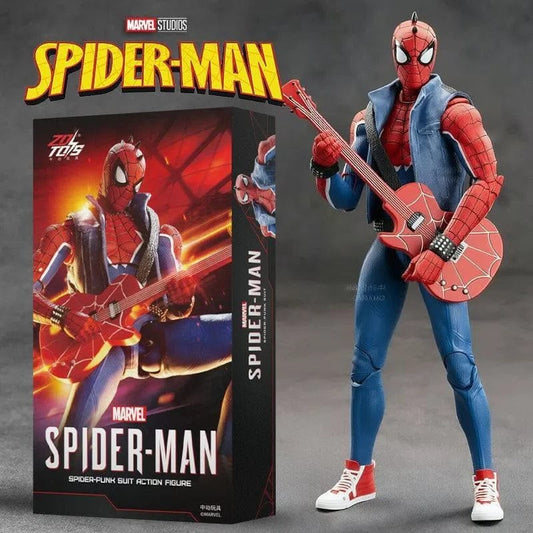 ZD Toys Spider-Man Spider-Punk Suit 1:10 Scale Action Figure – 7 Inch Marvel Collectible