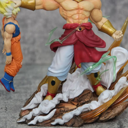 Legendary Super Saiyan Broly vs Super Saiyan Goku Battle Scene Anime Figure | Dragon Ball Z PVC Collectible Display Statue