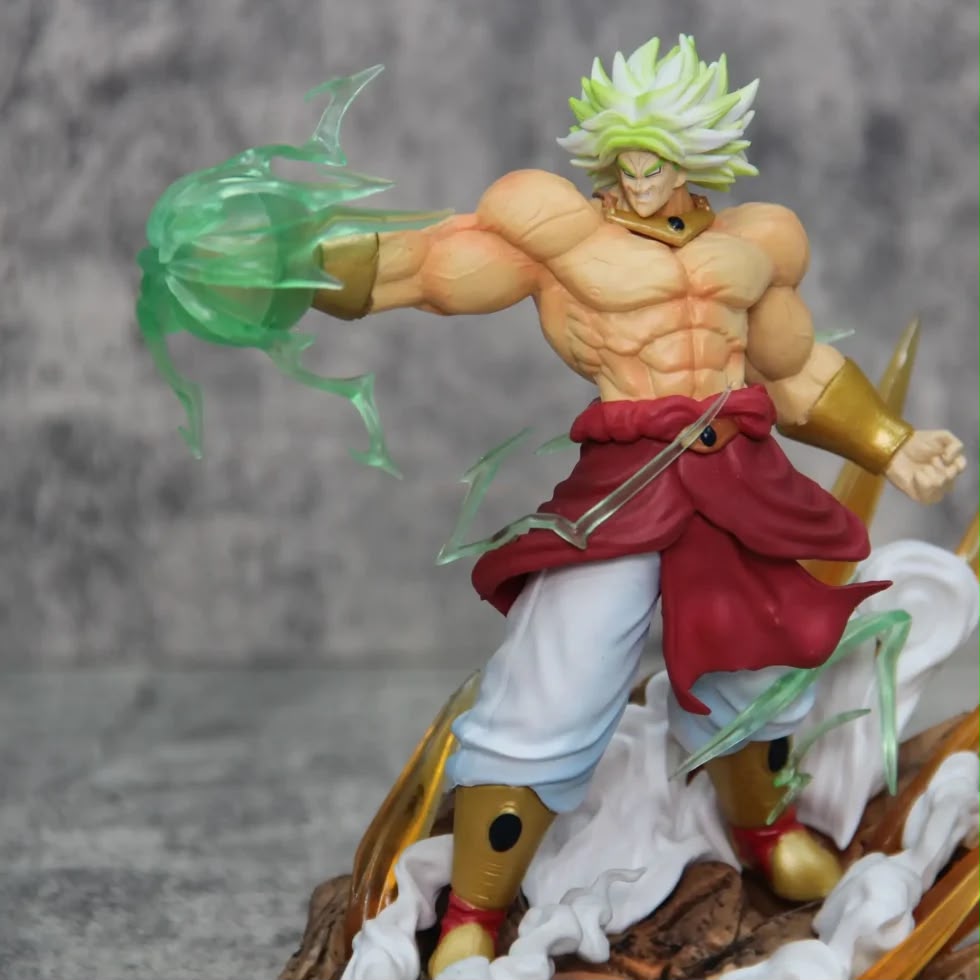 Legendary Super Saiyan Broly vs Super Saiyan Goku Battle Scene Anime Figure | Dragon Ball Z PVC Collectible Display Statue