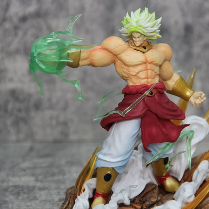 Legendary Super Saiyan Broly vs Super Saiyan Goku Battle Scene Anime Figure | Dragon Ball Z PVC Collectible Display Statue