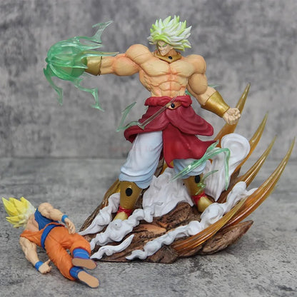 Legendary Super Saiyan Broly vs Super Saiyan Goku Battle Scene Anime Figure | Dragon Ball Z PVC Collectible Display Statue